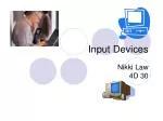 Input Devices - slide 1