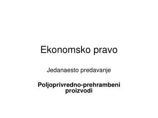 ekonomsko pravo