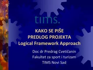 kako se pi e predlog projekta logical framework approach