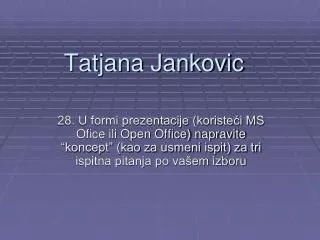 tatjana jankovic