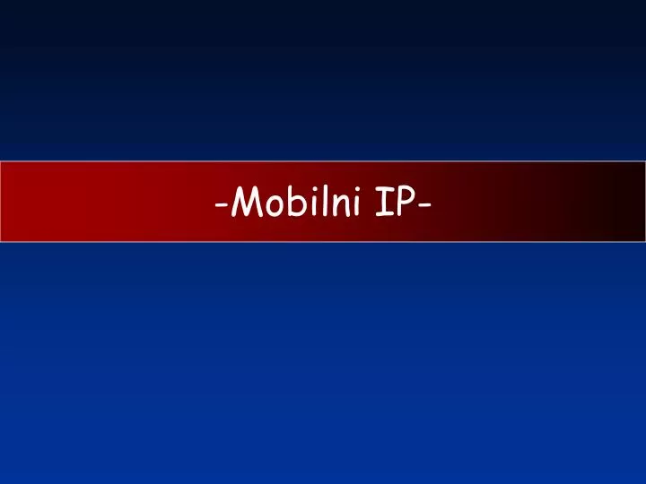 mobilni ip