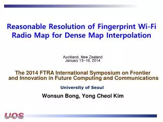 Reasonable Resolution of Fingerprint Wi-Fi Radio Map for Dense Map Interpolation