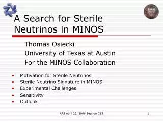 A Search for Sterile Neutrinos in MINOS