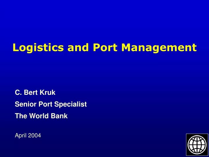 logistics and port management