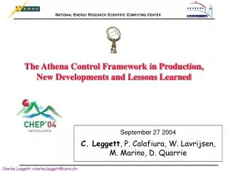 The Athena Control Framework in Production, New Developments and Lessons Learned