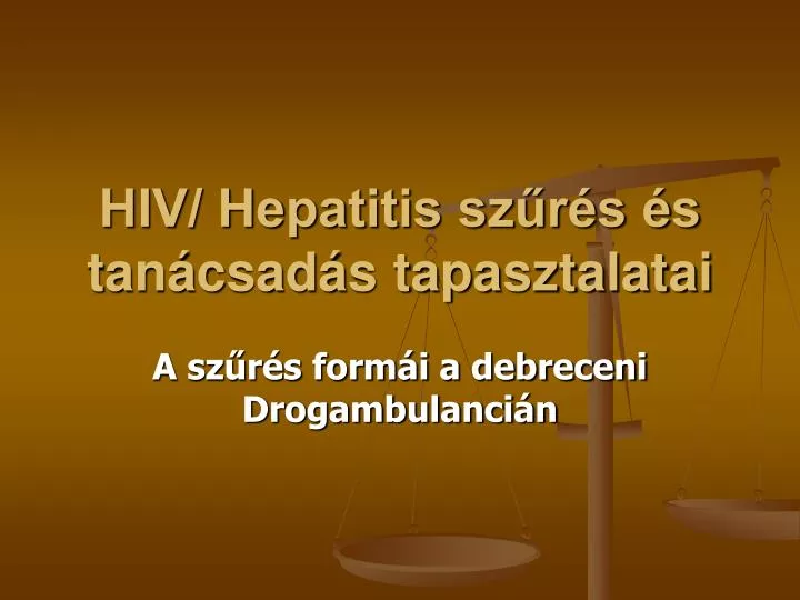 hiv hepatitis sz r s s tan csad s tapasztalatai