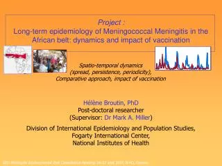 GEO Meningitis Environmental Risk Consultative Meeting, 26-27 sept 2007, WHO, Geneva