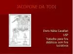 JACOPONE DA TODI - slide 1
