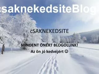 csaknekedsite
