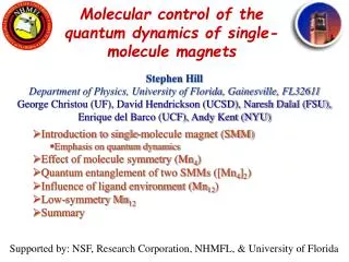 Molecular control of the quantum dynamics of single-molecule magnets