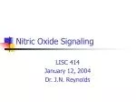 Nitric Oxide Signaling - slide 1