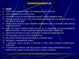 hidrogeografija