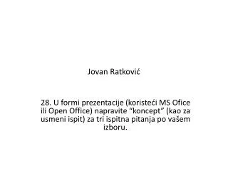 jovan ratkovi