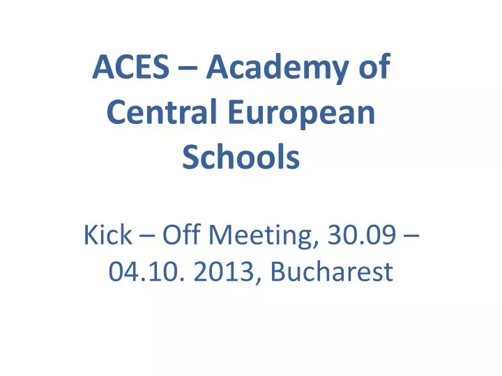 aces academy of central european schools