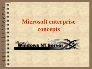 Microsoft enterprise concepts