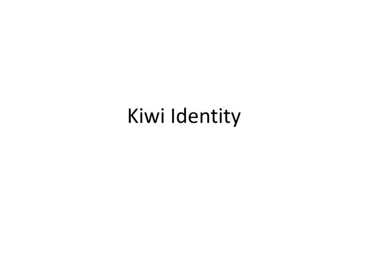 kiwi identity