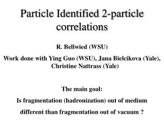 Particle Identified 2-particle correlations