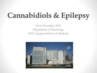 Cannabidiols &amp; Epilepsy
