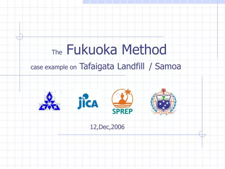 the fukuoka method case example on tafaigata landfill samoa