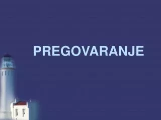 pregovaranje