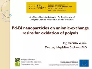 Pd-Bi nanoparticles on anionic-exchange resins for oxidation of polyols