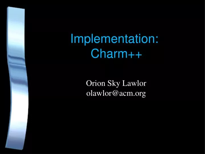 implementation charm