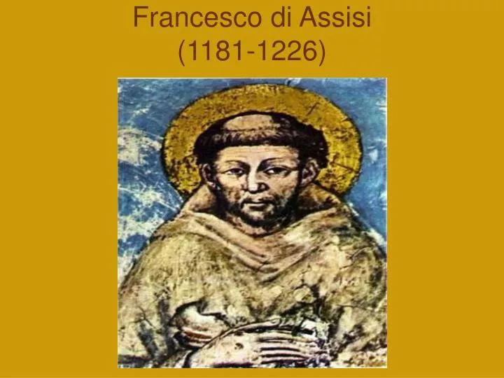 francesco di assisi 1181 1226