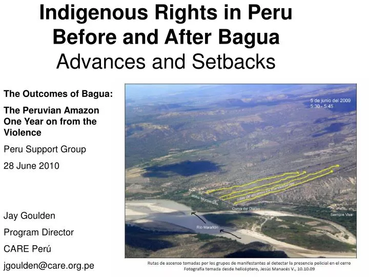 indigenous rights in peru before and after bagua advances and setbacks