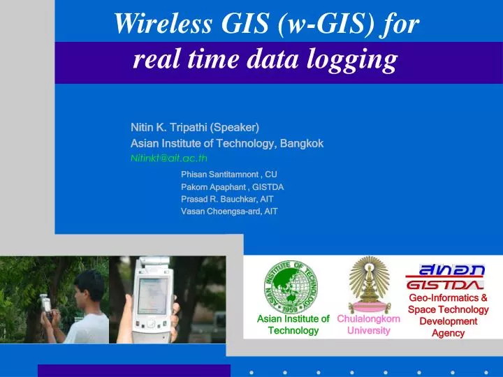 wireless gis w gis for r eal time d ata logging