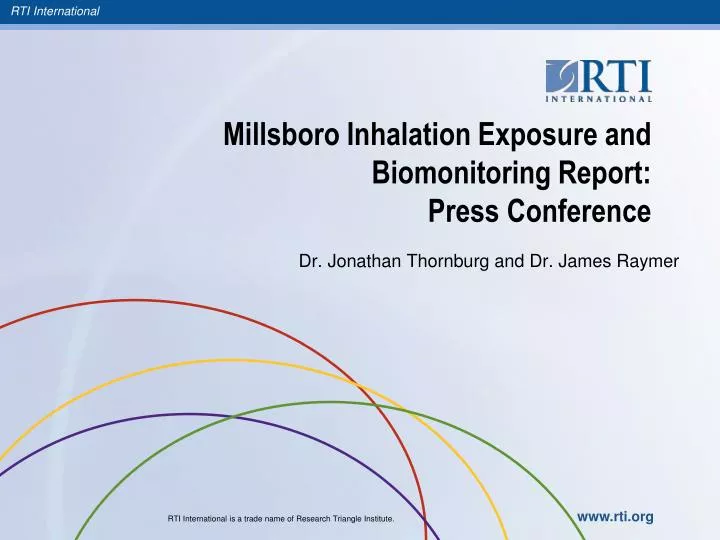 millsboro inhalation exposure and biomonitoring report press conference