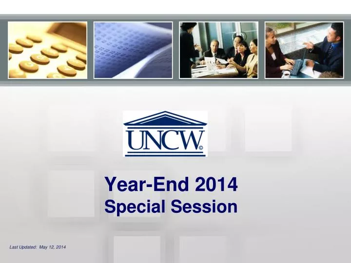 year end 2014 special session