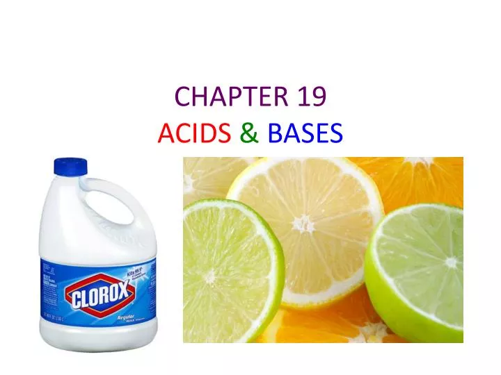 chapter 19 acids bases