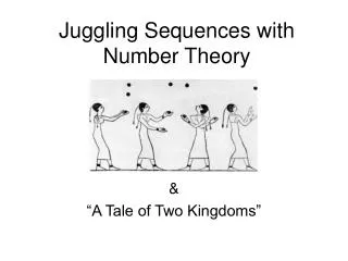 Juggling Sequences with Number Theory