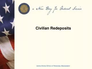Civilian Redeposits
