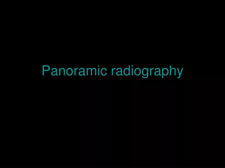 panoramic radiography