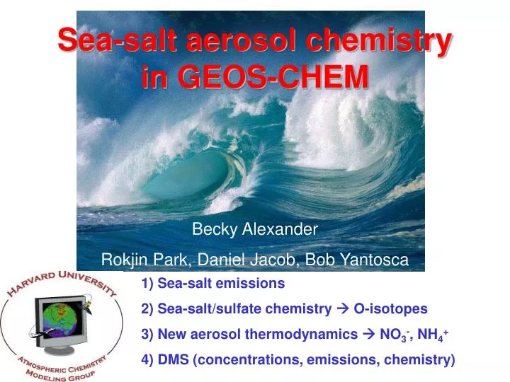 sea salt aerosol chemistry in geos chem