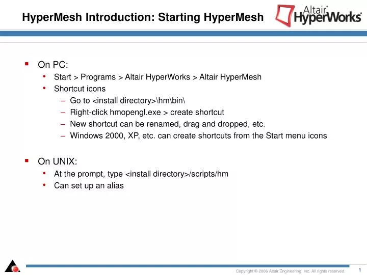 hypermesh introduction starting hypermesh