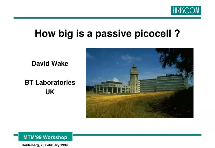 how big is a passive picocell
