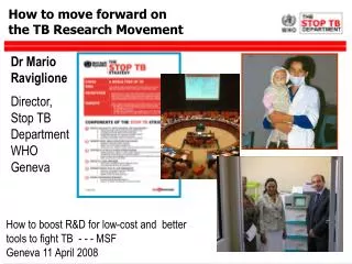How to move forward on the TB Research Movement