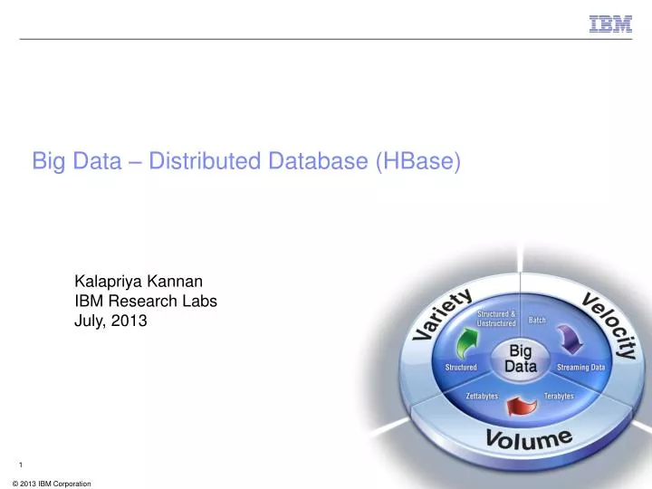 big data distributed database hbase