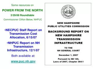 NECPUC Staff Report on Transmission Cost Allocation, 6/15/07