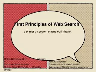 First Principles of Web Search