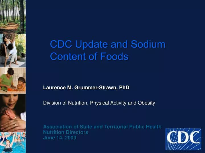 cdc update and sodium content of foods