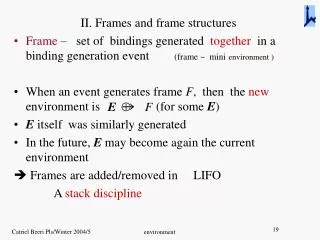 II. Frames and frame structures