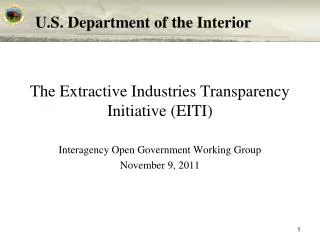 The Extractive Industries Transparency Initiative (EITI)