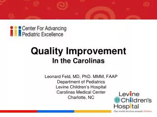 Quality Improvement In the Carolinas