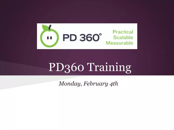 pd360 training