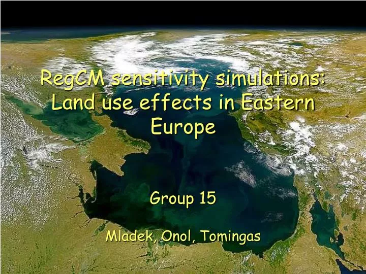 regcm sensitivity simulations land use effects in eastern europe