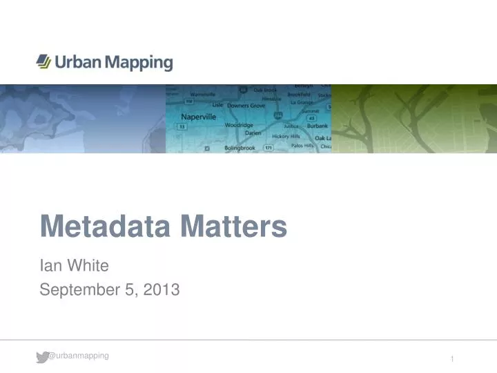 metadata matters