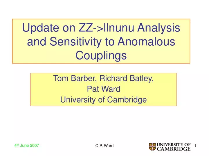 update on zz llnunu analysis and sensitivity to anomalous couplings